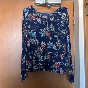 Blue floral Blouse